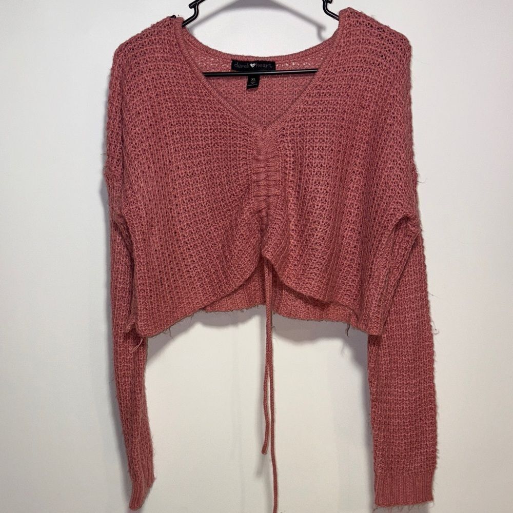 Derek Heart Dusty Rose Knit Top